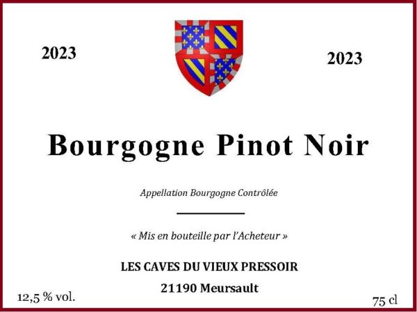 Bag in Box Bourgogne Pinot Noir 2023